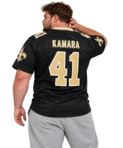 New Orleans Saints Alvin Kamara Black Jersey – Bold Player Style 7XL