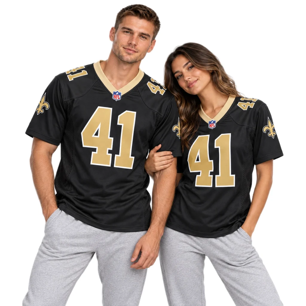 New Orleans Saints Alvin Kamara Jersey Bold Player Style 7XL