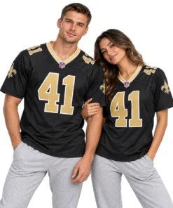 New Orleans Saints Alvin Kamara Black Jersey – Bold Player Style 7XL