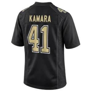 New Orleans Saints Alvin Kamara Carbon Black Jersey – Legendary Player Edition