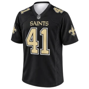 New Orleans Saints Alvin Kamara Carbon Black Jersey – Legendary Player Edition