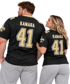 New Orleans Saints Alvin Kamara Carbon Black Jersey – Legendary Player Edition