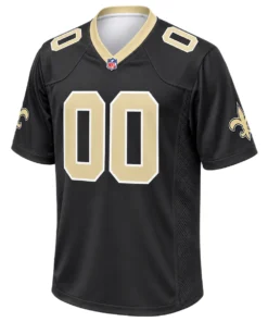 New Orleans Saints Black Custom Jersey – Exclusive 7XL