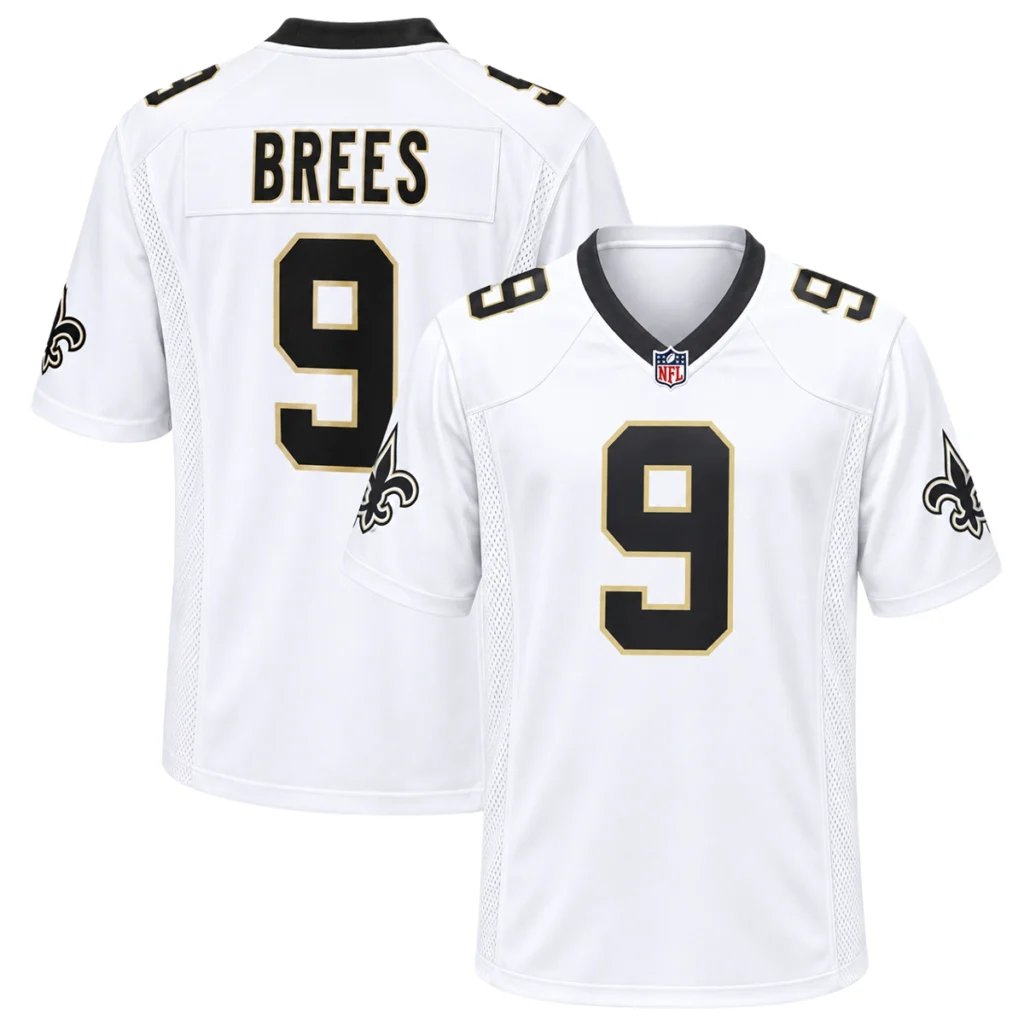 New Orleans Saints Drew Brees White Jersey Legendary Player