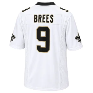 New Orleans Saints Drew Brees White Jersey – Legendary Player
