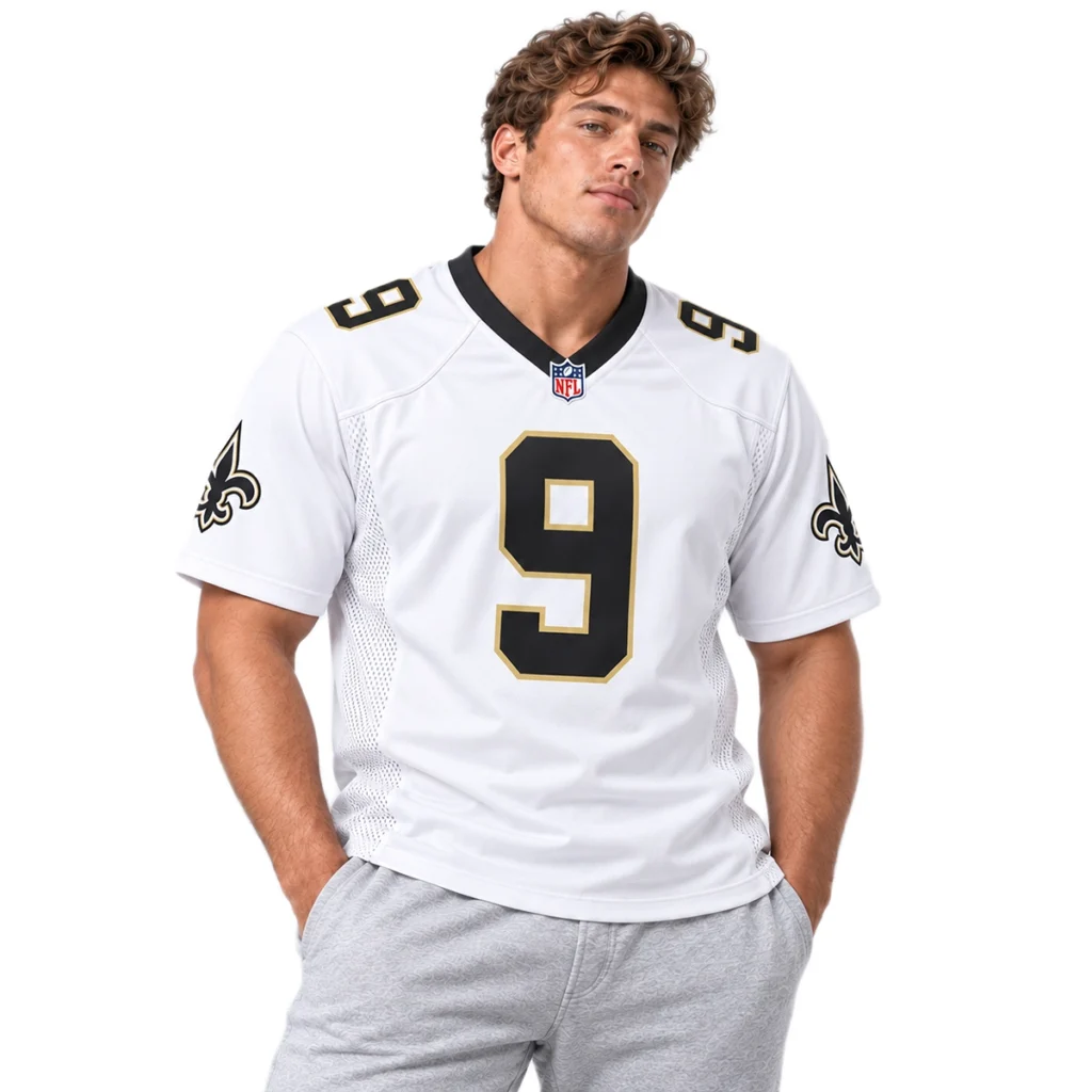 New Orleans Saints Drew Brees White Jersey Legendary Player