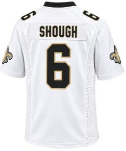 New Orleans Saints Tyler Shough Jersey White Bold QB Spirit 7XL