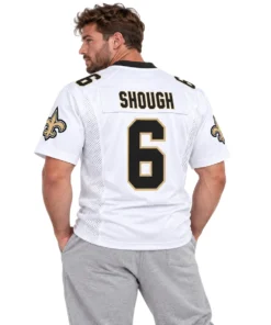 New Orleans Saints Tyler Shough Jersey White Bold QB Spirit 7XL