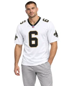 New Orleans Saints Tyler Shough Jersey White Bold QB Spirit 7XL