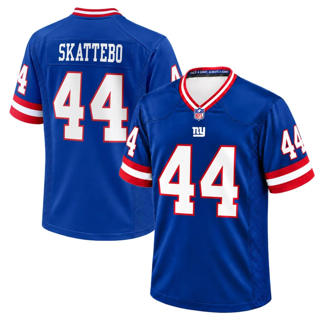 NY Giants Cam Skattebo Throwback Jerseys Dynamic MLB Style