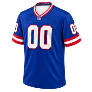NY Giants Throwback Jersey Blue 2026 Custom Bold Name & Number