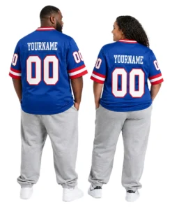 NY Giants Throwback Jersey Blue 2026 Custom Bold Name & Number