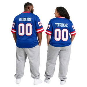 NY Giants Throwback Jersey Blue 2026 Custom Bold Name & Number