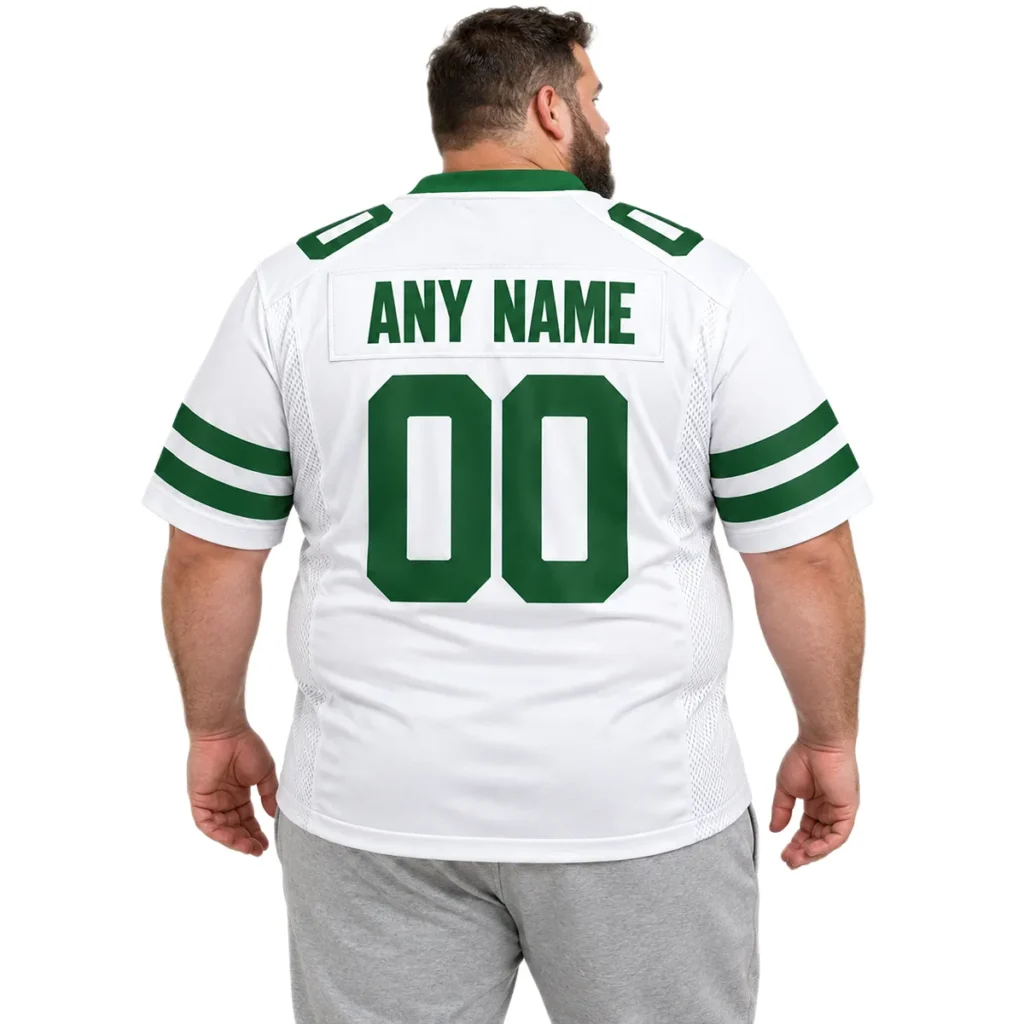NY Jets Away Jersey 2026 Personalized Bold Name & Numbers