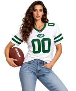 NY Jets Away Jersey 2026 Personalized Bold Name & Numbers