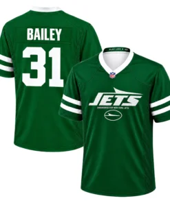 NY Jets David Bailey Home Jersey 2026 Bold Name & Number