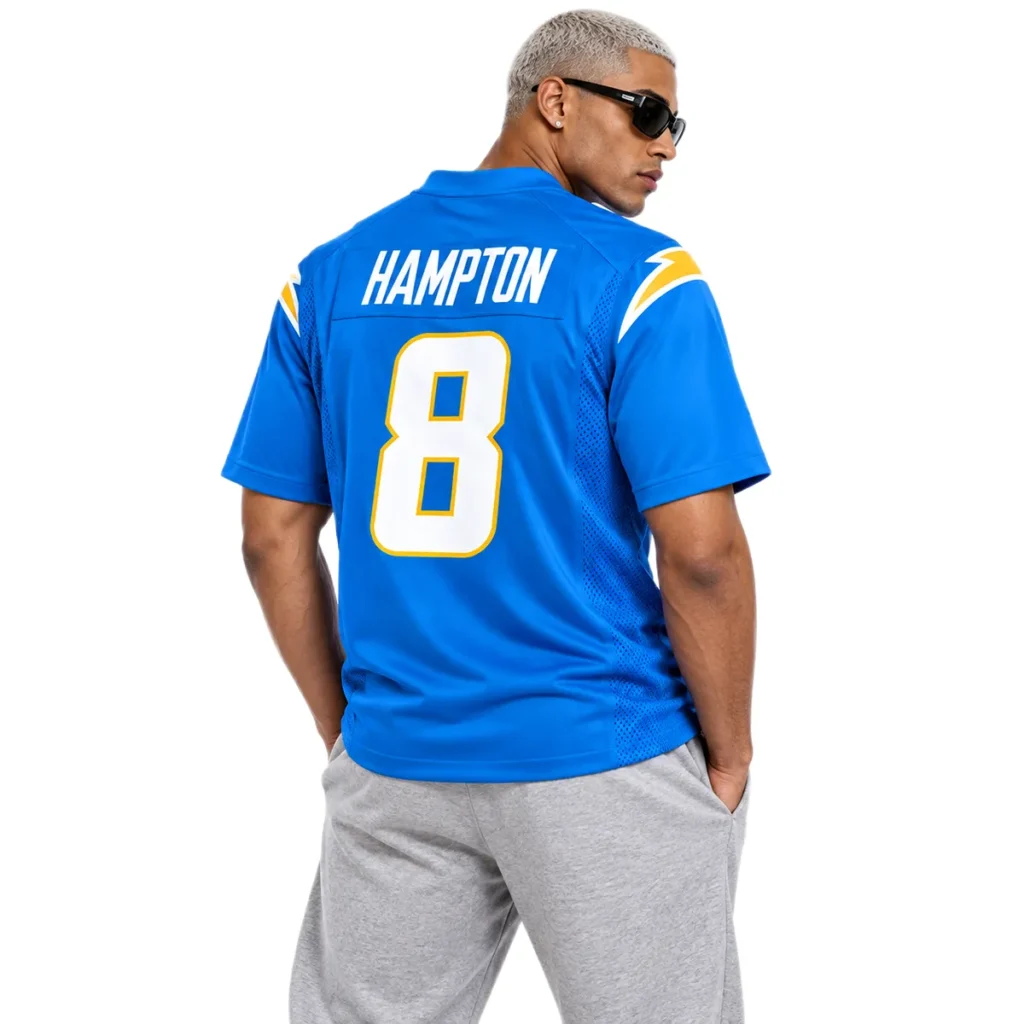 Omarion Hampton Chargers Jersey - Vibrant Powder Blue