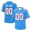 Personalized Tennessee Titans Home Jersey front and back views with TITANS chest lettering and custom name and number 00