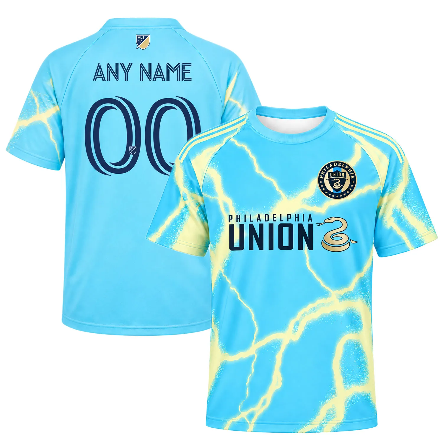 Philadelphia Union 2026 Away Jersey front and back view