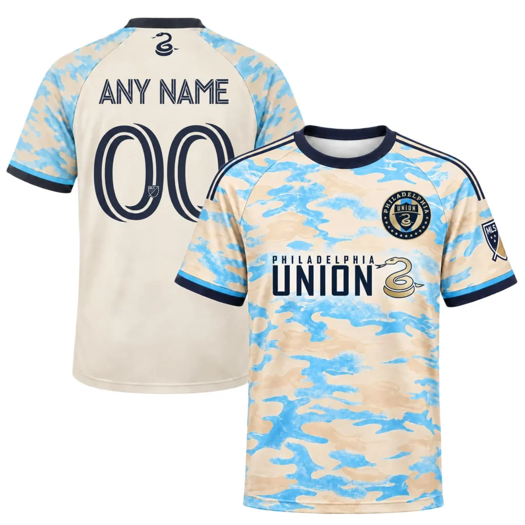 Philadelphia Union Cream Away Jersey Retro MLS Custom Soccer Jersey