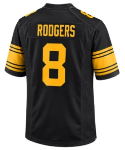 Pittsburgh Steelers Aaron Rodgers Black Alternate Jersey – Elite QB Style