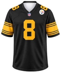 Pittsburgh Steelers Aaron Rodgers Black Alternate Jersey – Elite QB Style