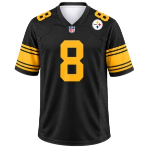 Pittsburgh Steelers Aaron Rodgers Black Alternate Jersey – Elite QB Style