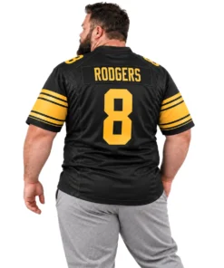 Pittsburgh Steelers Aaron Rodgers Black Alternate Jersey – Elite QB Style