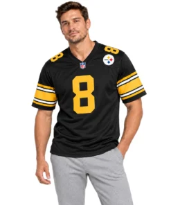 Pittsburgh Steelers Aaron Rodgers Black Alternate Jersey – Elite QB Style