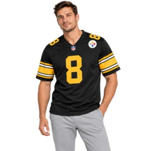 Pittsburgh Steelers Aaron Rodgers Black Alternate Jersey – Elite QB Style