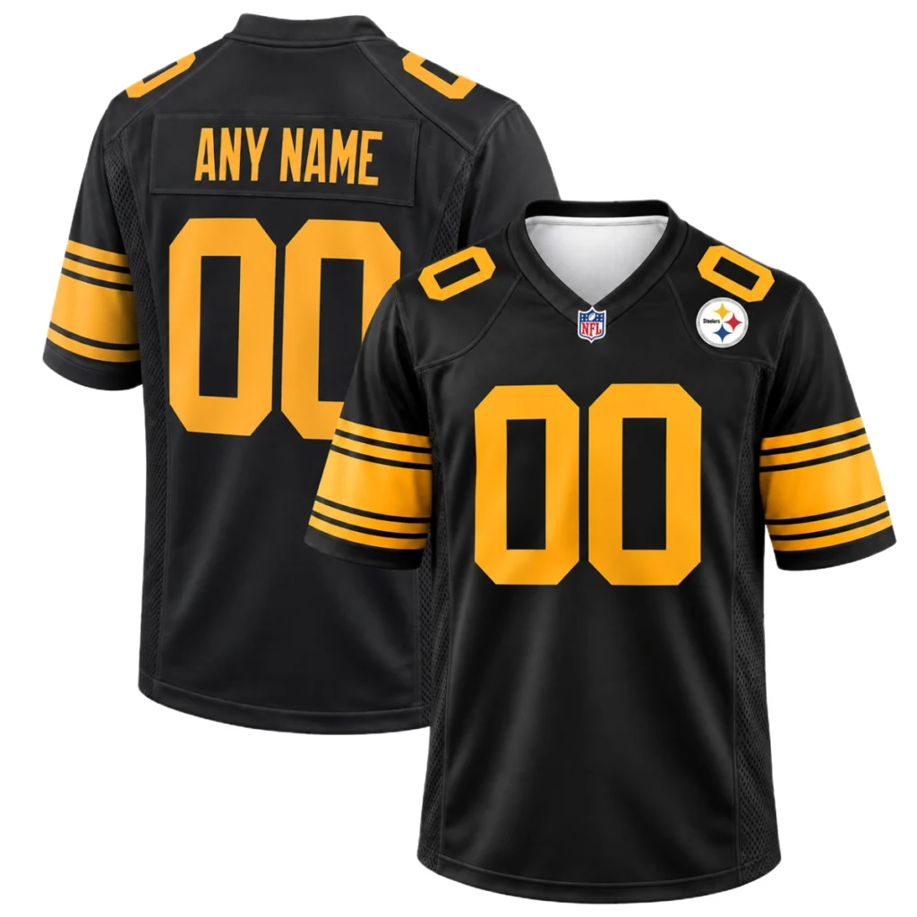 Pittsburgh Steelers Black Alternate Jersey – Custom Fan Style