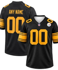 Pittsburgh Steelers Black Alternate Jersey – Custom Fan Style