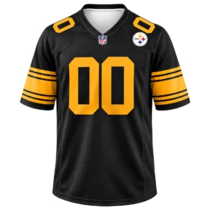 Pittsburgh Steelers Black Alternate Jersey – Custom Fan Style