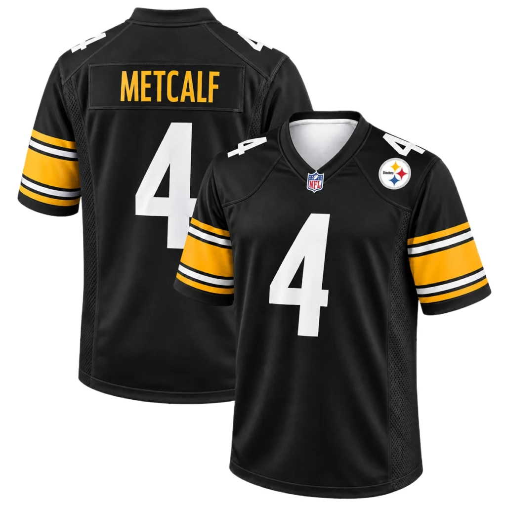 Pittsburgh Steelers DK Metcalf Black Jersey – Bold Player Edition