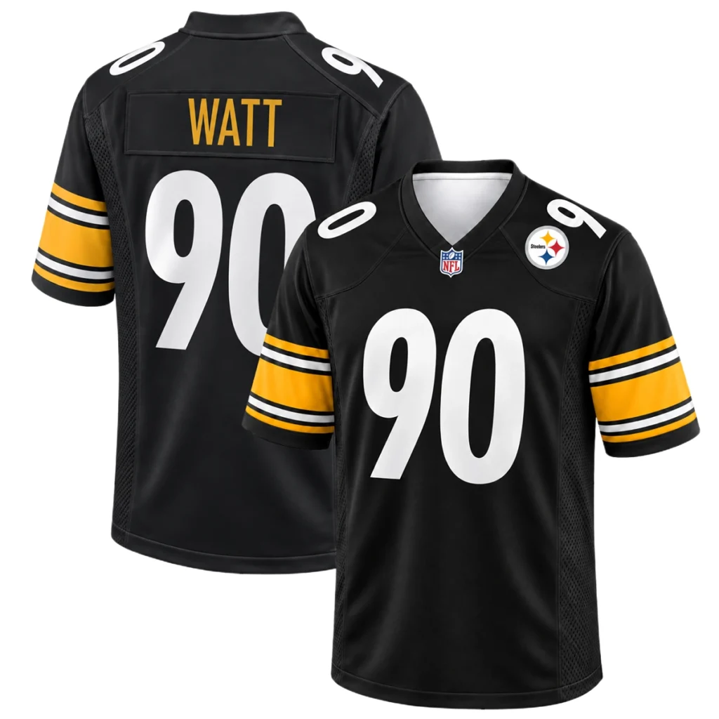 Pittsburgh Steelers TJ Watt Black Jersey – NFL Fan Gear