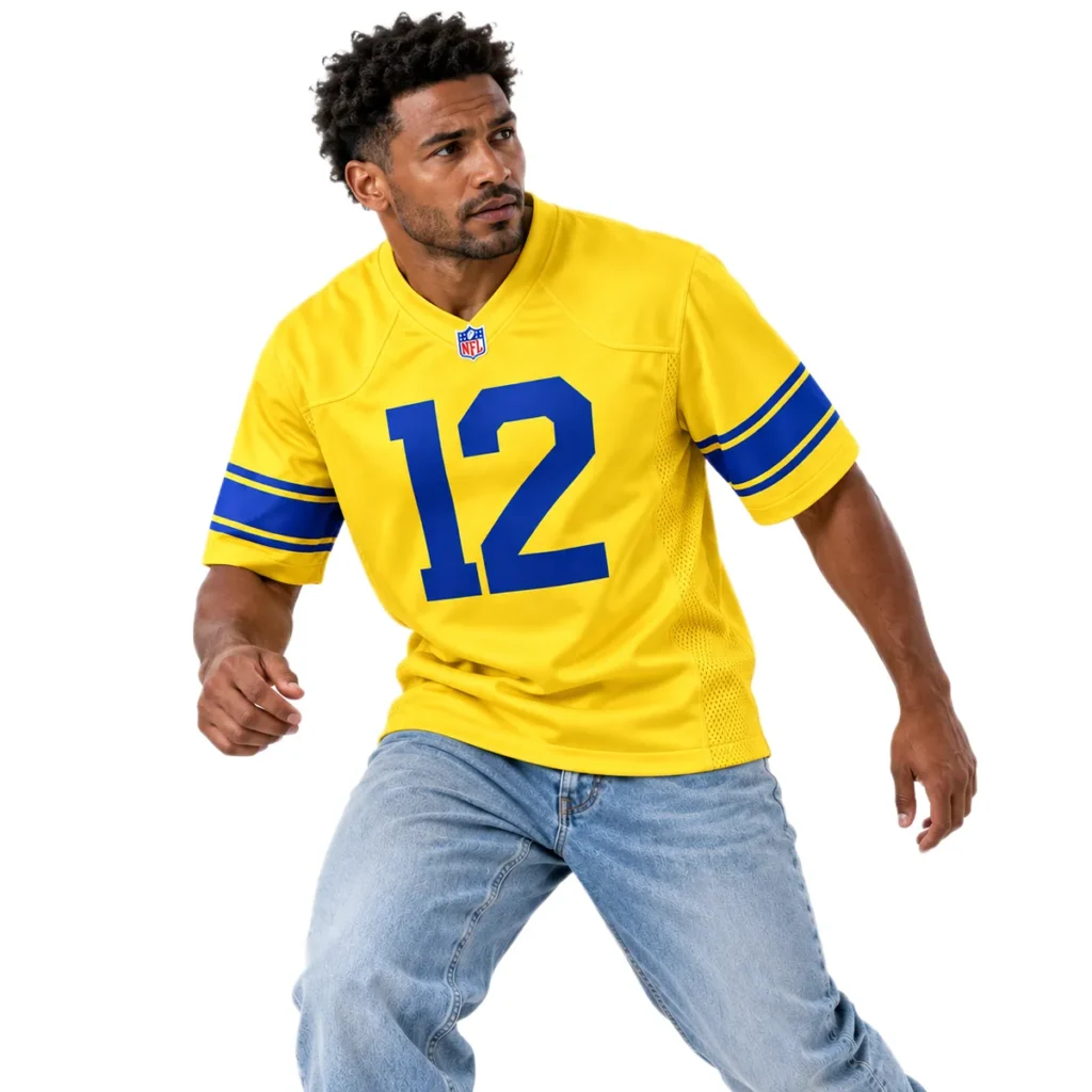 Puka Nacua Rams Jersey 2026 Dynamic NFL baseball Style