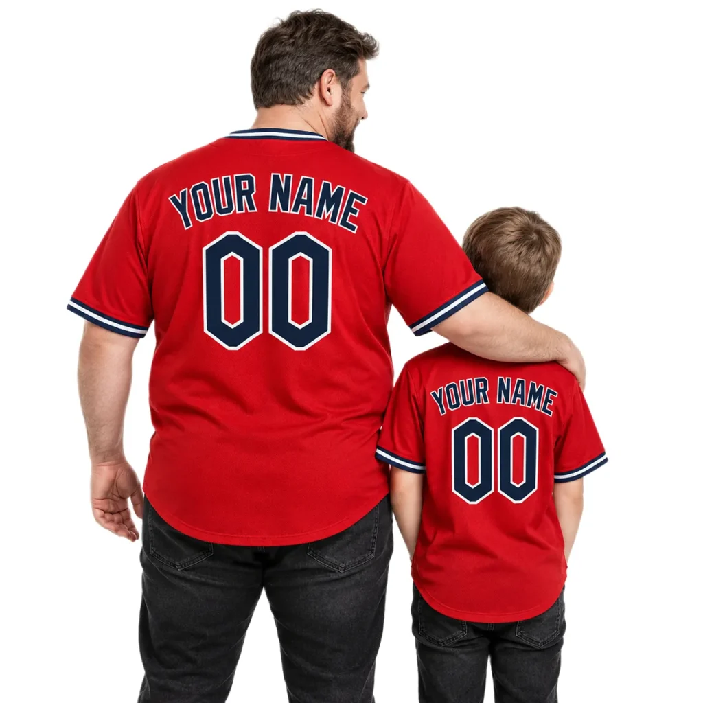 Red Cleveland Guardians Alternate Jersey Custom Limited
