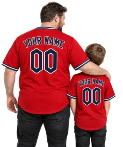 Red Cleveland Guardians Alternate Jersey Custom Limited