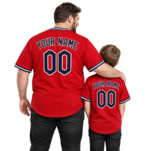Red Cleveland Guardians Alternate Jersey Custom Limited