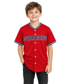 Red Cleveland Guardians Alternate Jersey Custom Limited