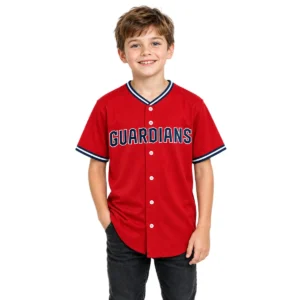 Red Cleveland Guardians Alternate Jersey Custom Limited