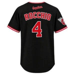 Rocchio Black Cleveland Guardians Jersey Bold Name & Number