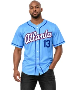 Ronald Acuna Jr. Blue Braves Jersey Memorable throwback style