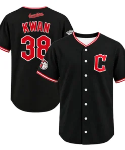 Steven Kwan Guardians Black Jersey 2026 Elite Fan Gear