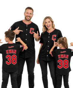 Steven Kwan Guardians Black Jersey 2026 Elite Fan Gear