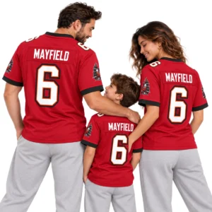 Tampa Bay Buccaneers Baker Mayfield Jersey – Bold Red 2026 Home Game Style