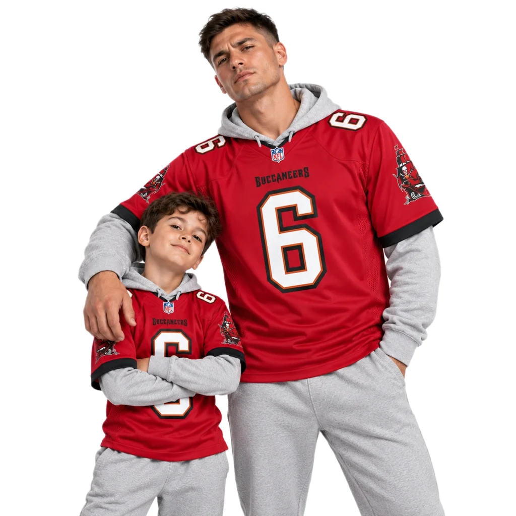 Tampa Bay Buccaneers Baker Mayfield Jersey – Bold Red 2026 Home Game Style