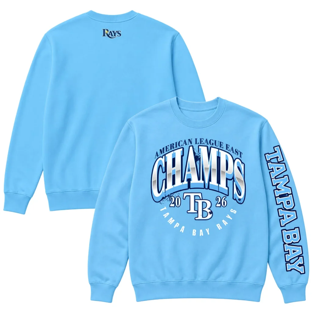 Tampa Bay Rays 2026 Champions Cewneck – Bold MLB baseball