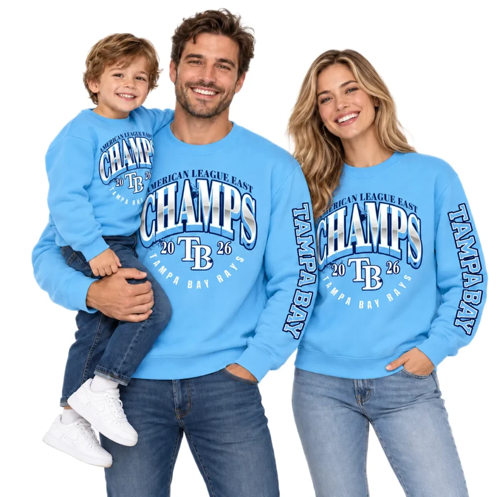 Tampa Bay Rays 2026 Champions Cewneck – Bold MLB baseball