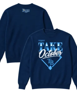 Tampa Bay Rays 2026 Navy Champions Sweatshirt – Elite Division Series Distressed Locker Room Take October